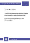 Selbstverpflichtungsabsprachen der Industrie im Um