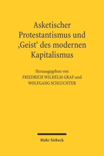 Asketischer Protestantismus und ’Geist’ des modernen Kapitalismus