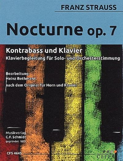 Nocturne Nr.7für Kontrabass und Klavier
