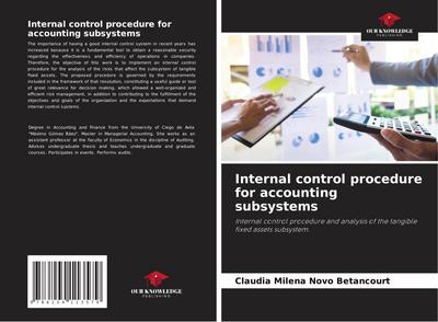 Internal control procedure for accounting subsystems