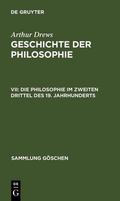 Die Philosophie im zweiten Drittel des 19. Jahrhunderts