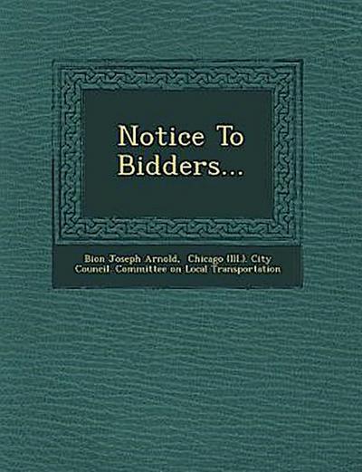 Notice to Bidders...