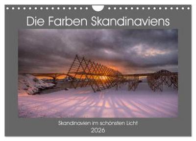 Die Farben Skandinaviens (Wandkalender 2026 DIN A4 quer), CALVENDO Monatskalender