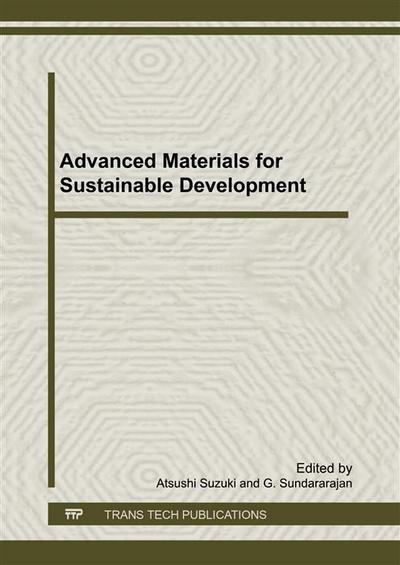 Advanced Materials for Sustainable Development