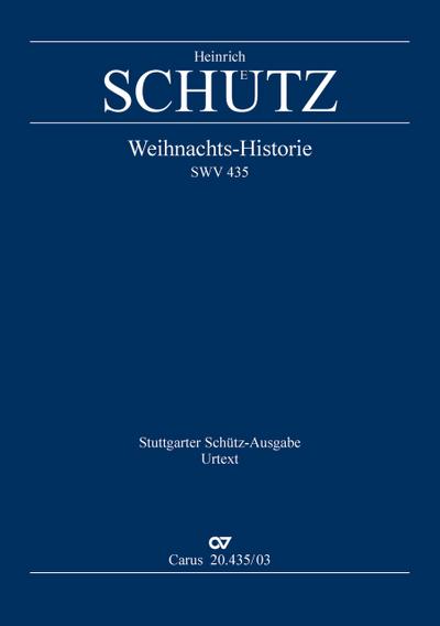 Weihnachts-Historie SWV 435, Klavierauszug