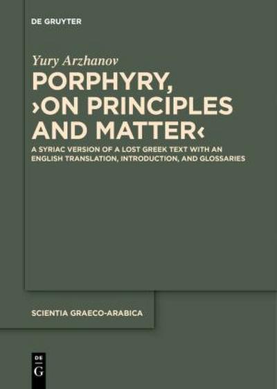 Porphyry, ’On Principles and Matter’