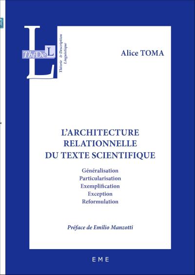 L’architecture relationnelle du texte scientifique