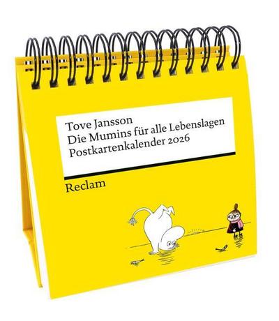 Die Mumins für alle Lebenslagen. Postkartenkalender 2026
