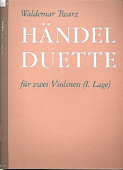 Händel-Duettefür 2 Violinen (1. Lage)