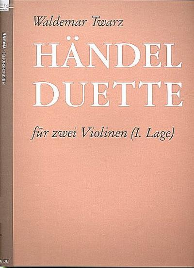 Händel-Duettefür 2 Violinen (1. Lage)