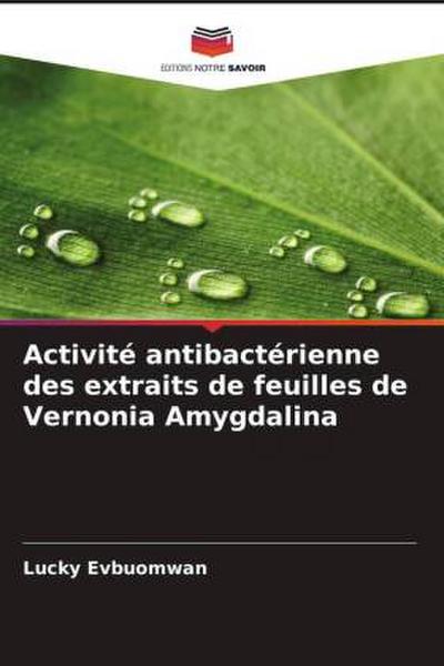 Activité antibactérienne des extraits de feuilles de Vernonia Amygdalina