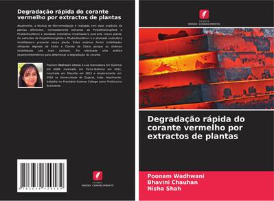 Degradação rápida do corante vermelho por extractos de plantas
