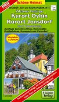 Zittauer Gebirge, Kurort Oybin, Kurort Jonsdorf und Umgebung 1:20 000 Wander- und Radwanderkarte  LZ bis 2027