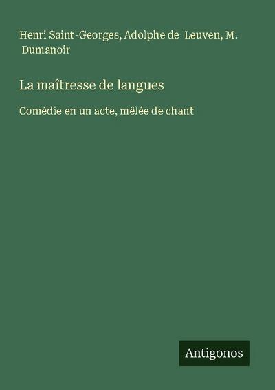 La maîtresse de langues