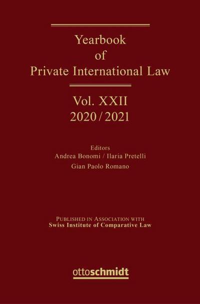 Yearbook of Private International Law Vol. XXII - 2020/2021