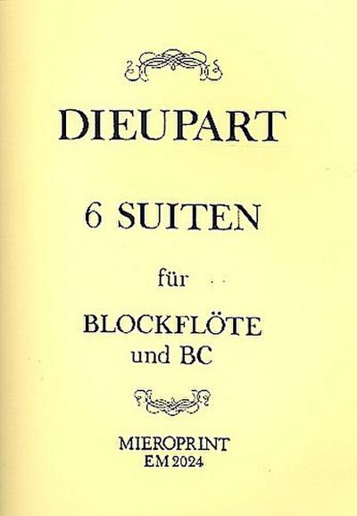 6 Suitenfür Blockflöte und Bc