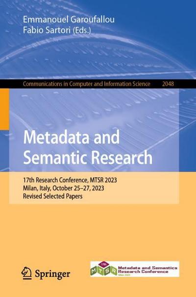 Metadata and Semantic Research