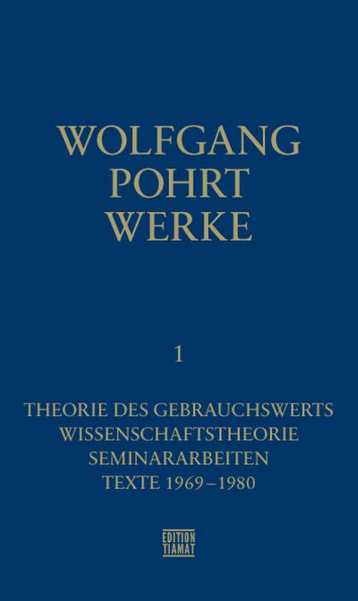 Wolfgang Pohrt Werke Bd. 1