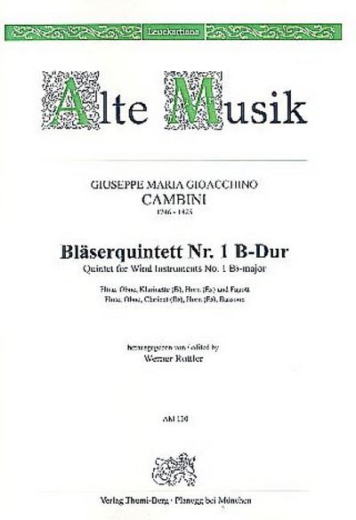 Quintett B-Dur Nr.1für Flöte, Oboe, Klarinette, Horn und Fagott
