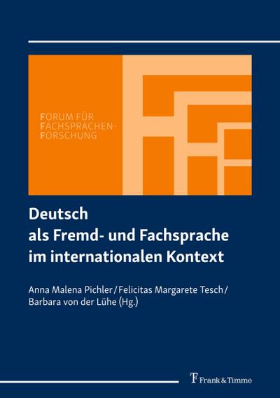 Deutsch als Fremd- und Fachsprache im internationalen Kontext
