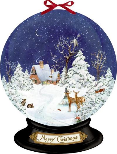Wandkalender Schneekugel