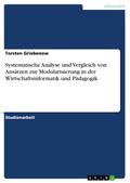 Systematische Analyse und Vergleich von Ansätzen zur Modularisierung in der Wirtschaftsinformatik und Pädagogik von Torsten Griebenow | Ebook
