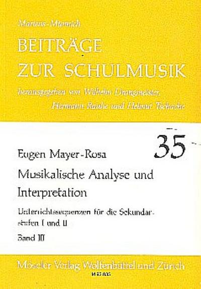 Musikalische Analyse und Interpretation