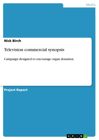Television commercial synopsis
