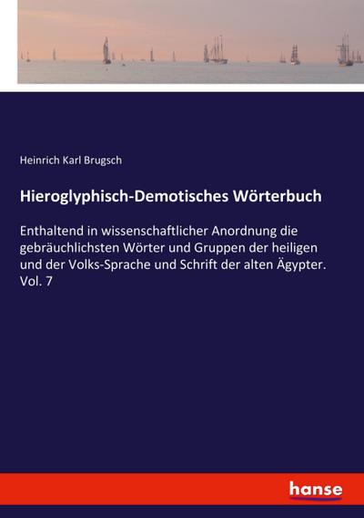 Hieroglyphisch-Demotisches Wörterbuch