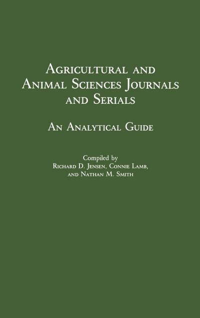 Agricultural and Animal Sciences Journals and Serials