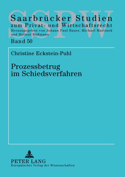 Prozessbetrug im Schiedsverfahren