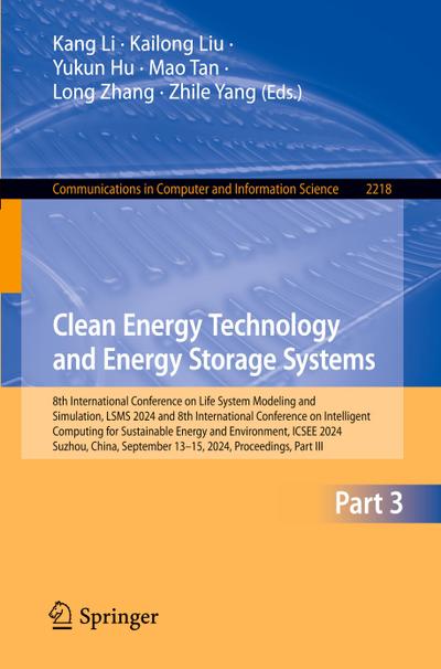 Clean Energy Technology and Energy Storage Systems