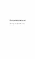 INTERPRETATION DES GENES
