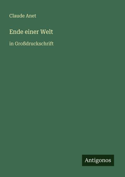 Ende einer Welt