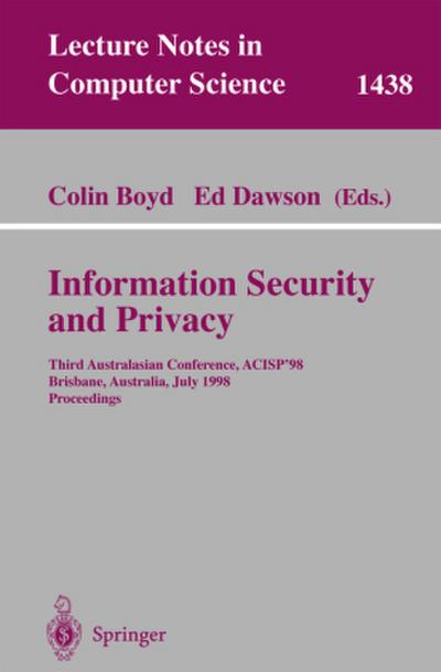 Information Security and Privacy