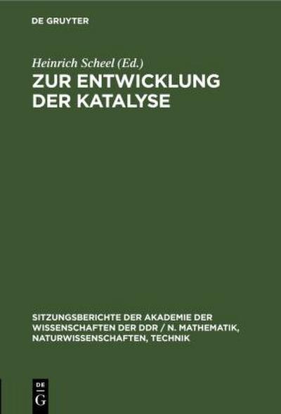 Zur Entwicklung der Katalyse