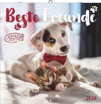 Familienplaner Beste Freunde 2026 - Broschürenkalender im Format 30 x 30