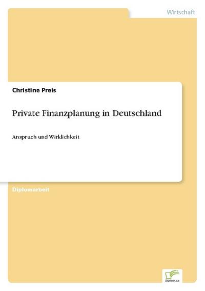 Private Finanzplanung in Deutschland