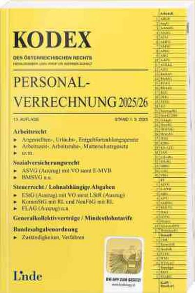 KODEX Personalverrechnung 2025/26