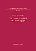 The Private Feast Lists of Ancient Egypt