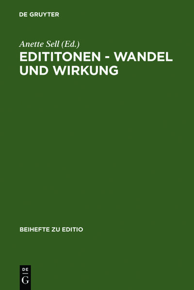 Editionen - Wandel und Wirkung