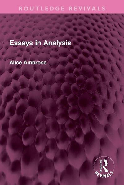 Essays in Analysis