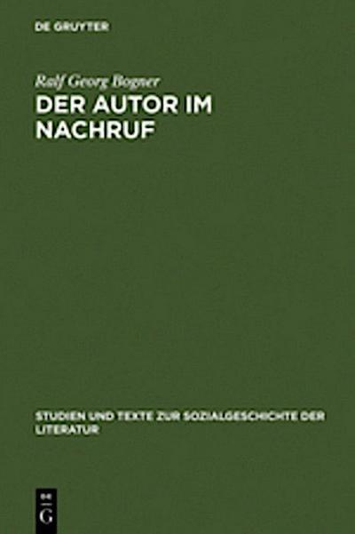 Der Autor im Nachruf