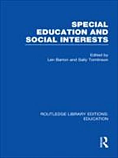 Special Education and Social Interests (RLE Edu M)