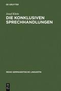Die konklusiven Sprechhandlungen