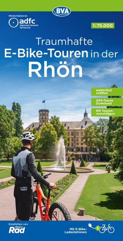 BVA ADFC Regionalkarte Traumhafte E-Bike-Touren in der Rhön 1:75.000