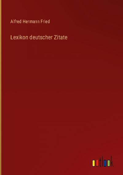 Lexikon deutscher Zitate