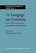 Le Langage en Contexte