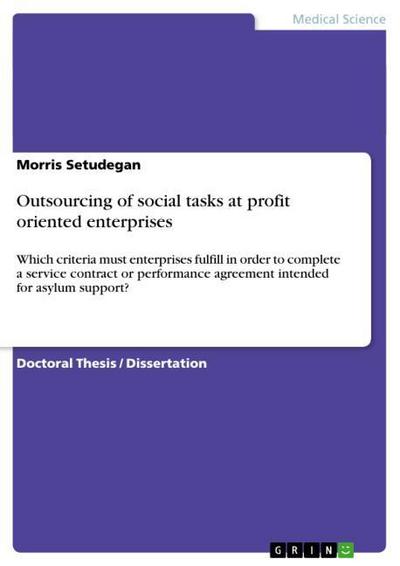 Outsourcing of social tasks at profit oriented enterprises