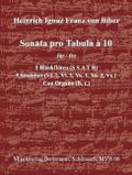 Sonata pro Tabula a 10  für 5 Blockflöten (SSATB), Streicher und Bc